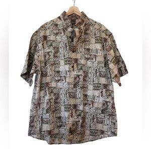 Vintage wool blend fish shirt